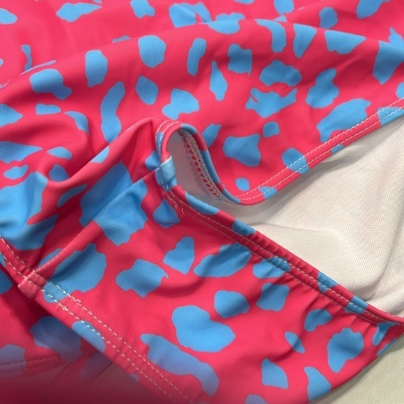 Bikini two piece leopard print pink blue women’s‎ large - Picture 8 of 8